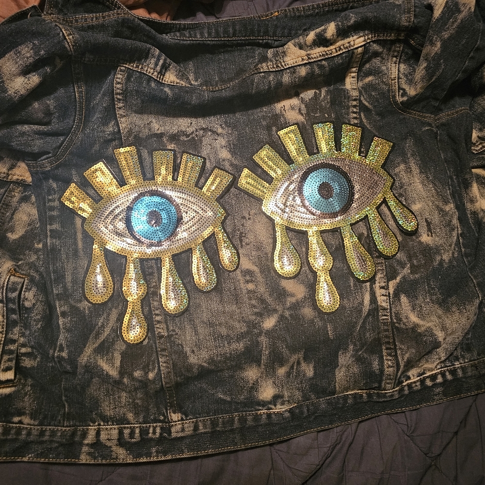 Custom Tie Dye Jean Jacket